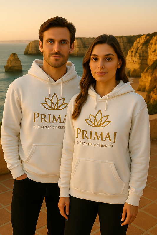 Hoodie — PrimaJ Gold Lotus Logo Pullover