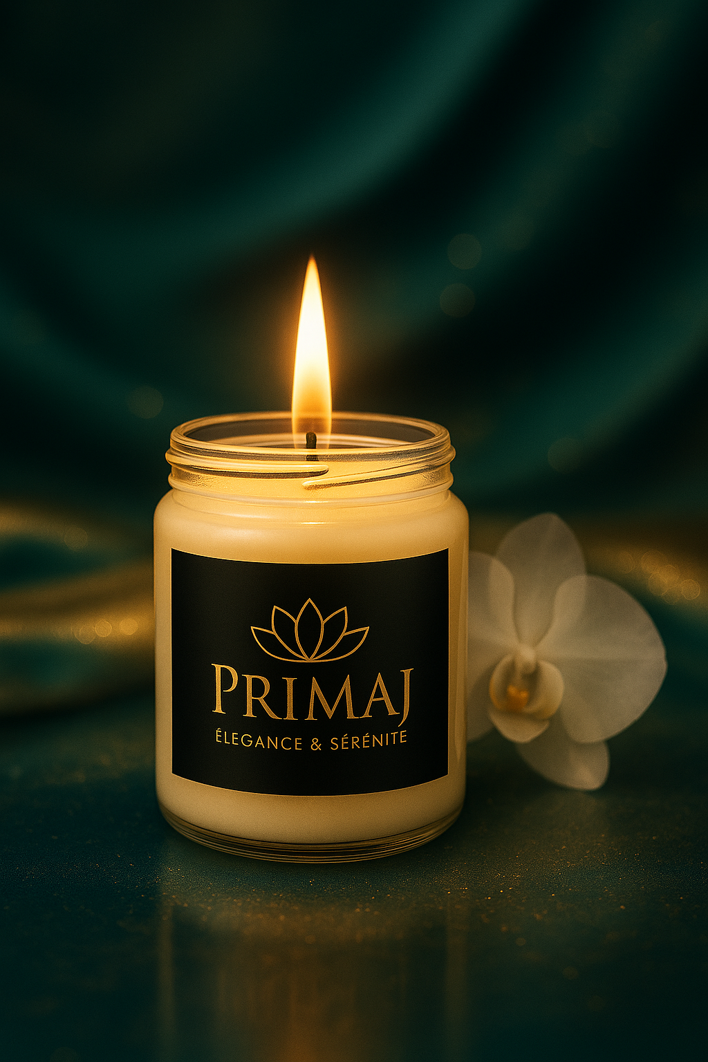 Bougie de Soja — PriMaJ Élégance & Sérénité (9 oz)