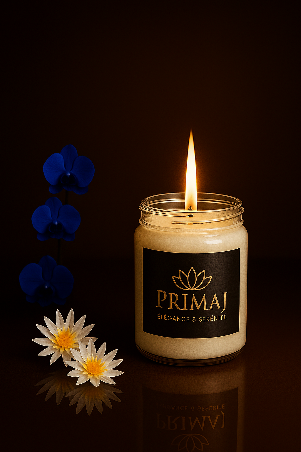 Bougie de Soja — PriMaJ Élégance & Sérénité (9 oz)